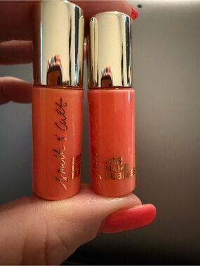 Smith & Cult Coral Lip Lacquer Minis (2) - Vibrant Pink Color NEW